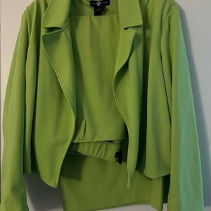Ashley Stewart Green Blazer Lightweight Tailored